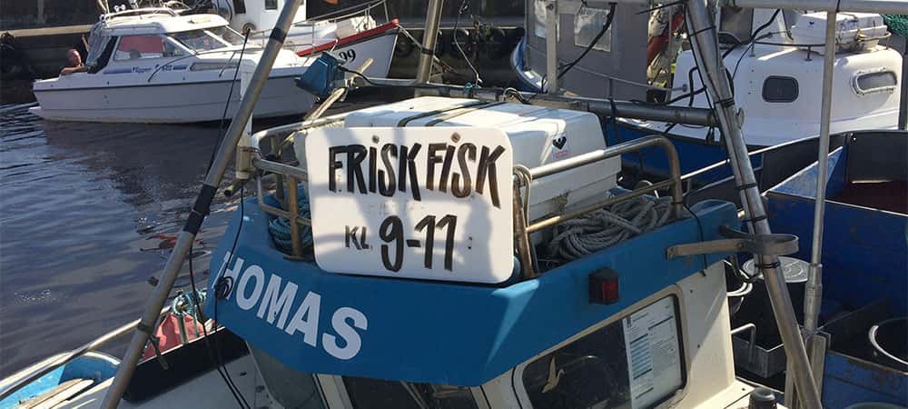 Fiskekutter på Bakkerne Havn, Bornholm Fiskekutter på Bakkerne Havn, Bornholm