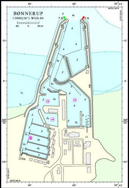 Bønnerup Lystbådehavn, havneplan