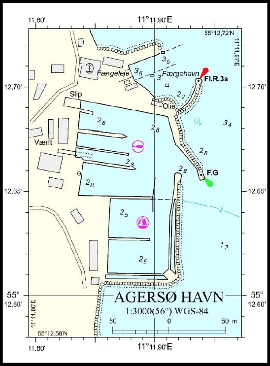 Agersø Lystbådehavn, havneplan