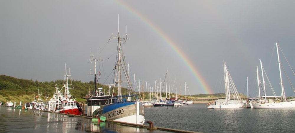 Fiskekuttere på Anholt Havn Fiskekuttere på Anholt