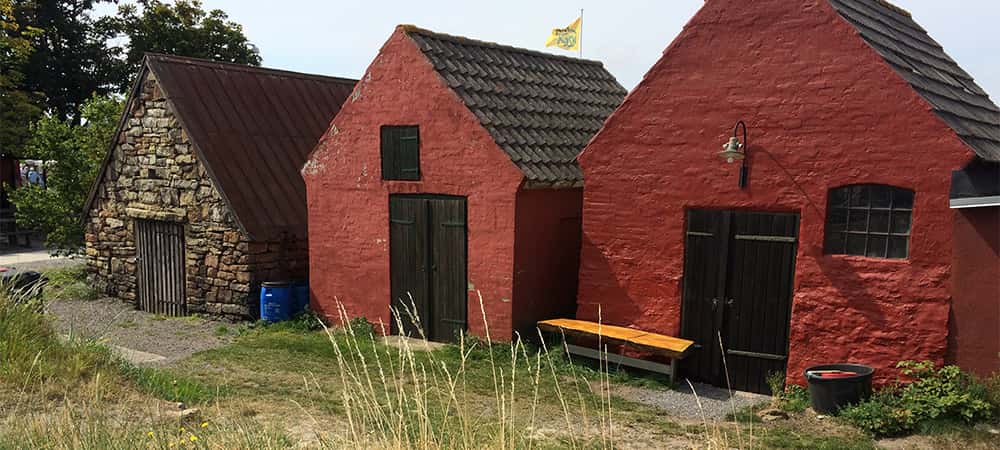 Huse på Boderne Havn, Bornholm Huse på Boderne Havn, Bornholm