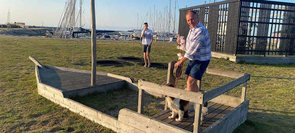 Legeplads på Endelave Havn Legeplads på Endelave Havn