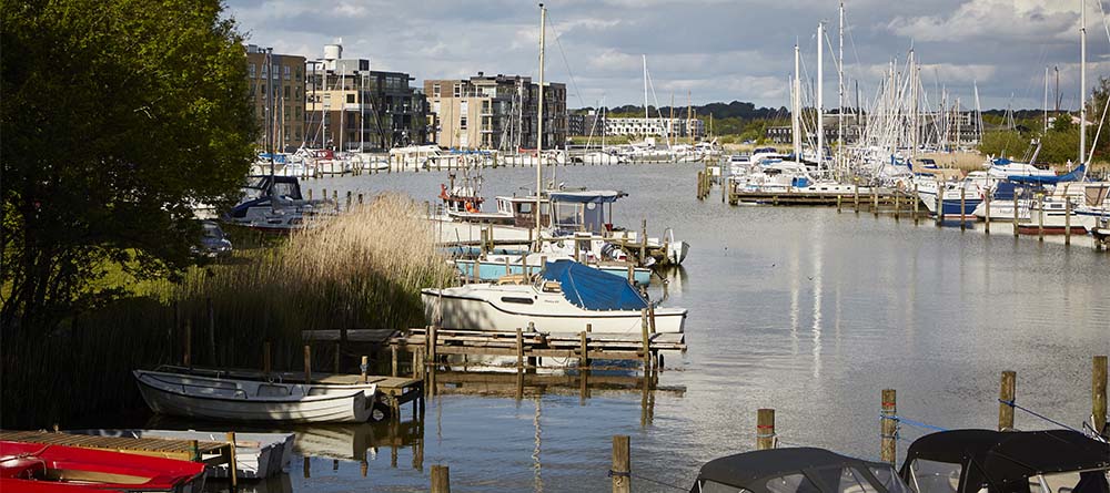 Haderslev Havn i midten af byen Haderslev Havn i midten af byen