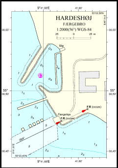 Hardeshøj dampskibsbro, havnekort Hardeshøj dampskibsbro, havnekort