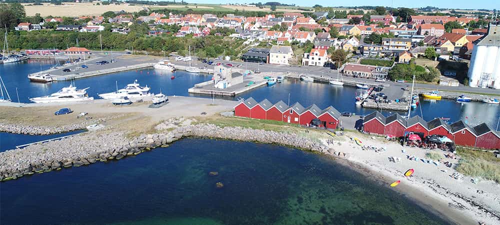 Stranden ved Hasle Havn Stranden ved Hasle Havn