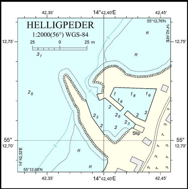 Helligpeder Havn, havneplan