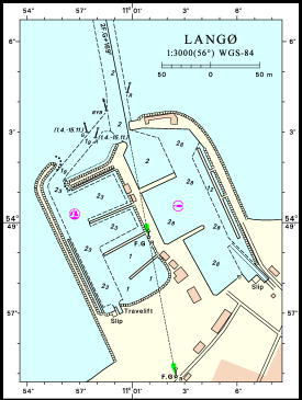 Langø Lystbådehavn, havneplan Langø Lystbådehavn, havneplan