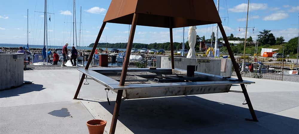Grillplads på den runde havn, Lundeborg Grillplads på den runde havn, Lundeborg
