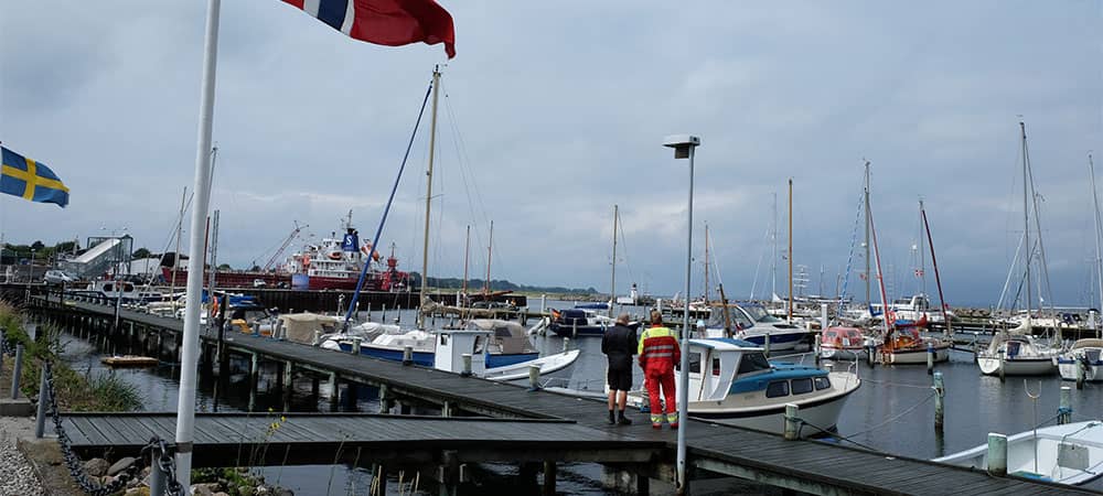 Lystbåde i havnen på Marstal. Lystbåde i havnen på Marstal.