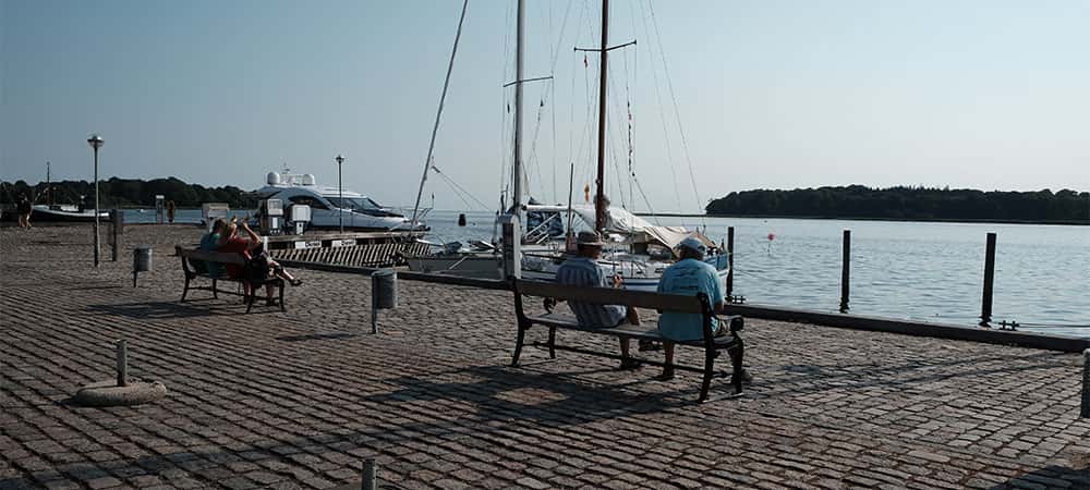 Solnedgang over Nysted Havn Solnedgang over Nysted Havn