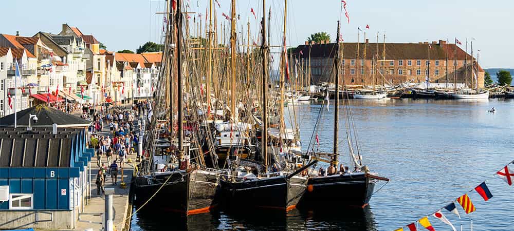 Sønderborg Havn fyldt med Skibe Sønderborg Havn fyldt med Skibe