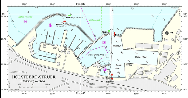 Holstrebro- Struer lystbådehavn, havneplan