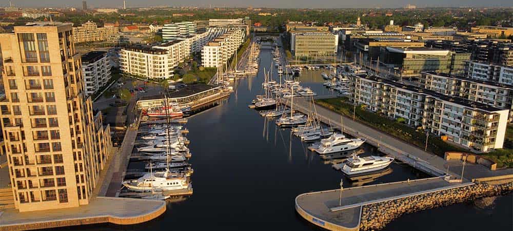 Tuborg havn set fra luften Tuborg havn set fra luften