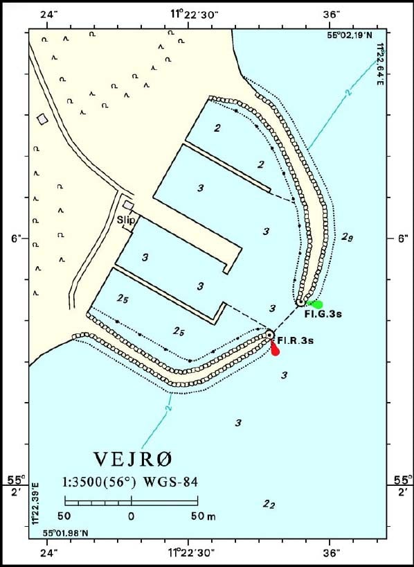 Vejrø Marina, havneplan